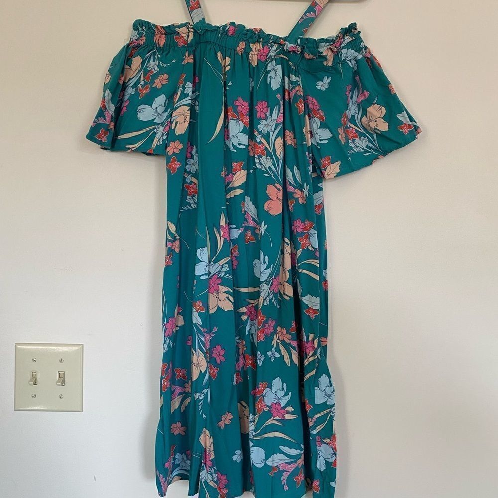 Peyton & Parker Floral Teal Dress Size XS‎